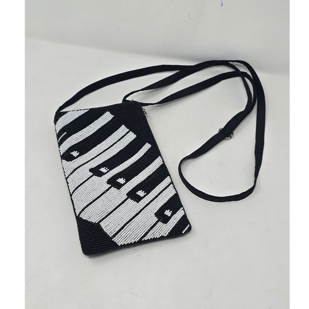 Bamboo Trading Company‎ beaded crossbody purse piano music teacher whimsical